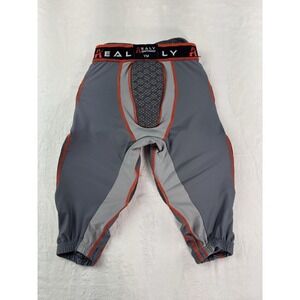 Healy Compression Pants Youth Medium Gray Padded Protective Sports Leggings